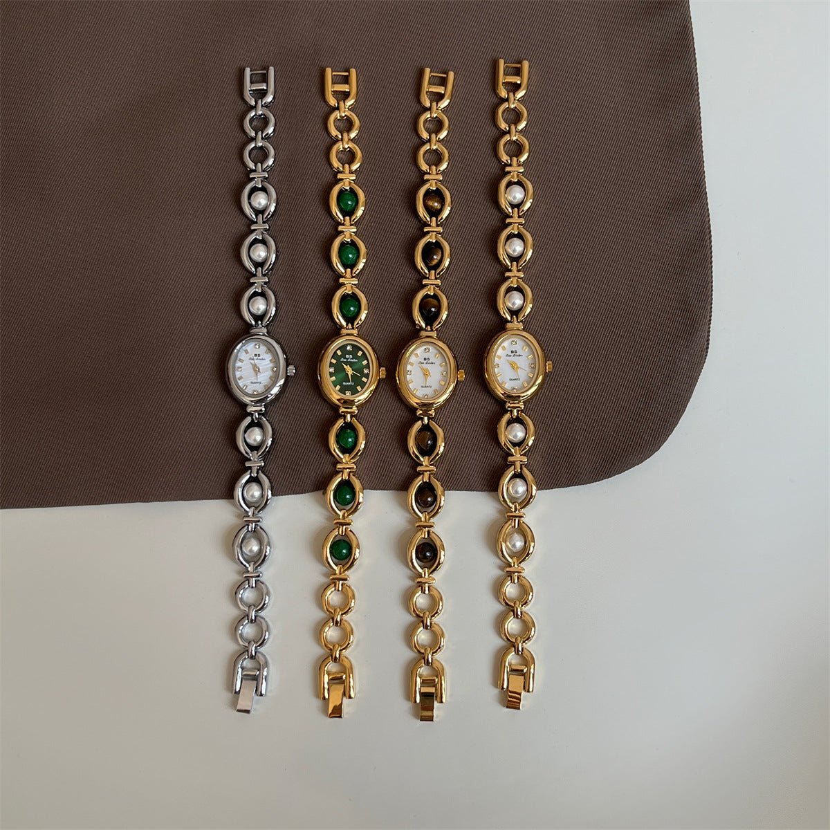 Amber Pearl Bracelet Chain Design avec un sens de haut de gamme