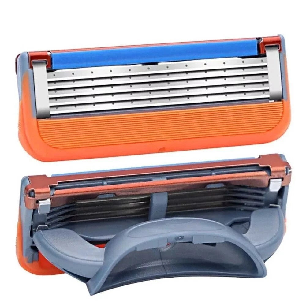 Porte-lames en acier inoxydable démonté 8PCS pour lames de rasoir pour hommes