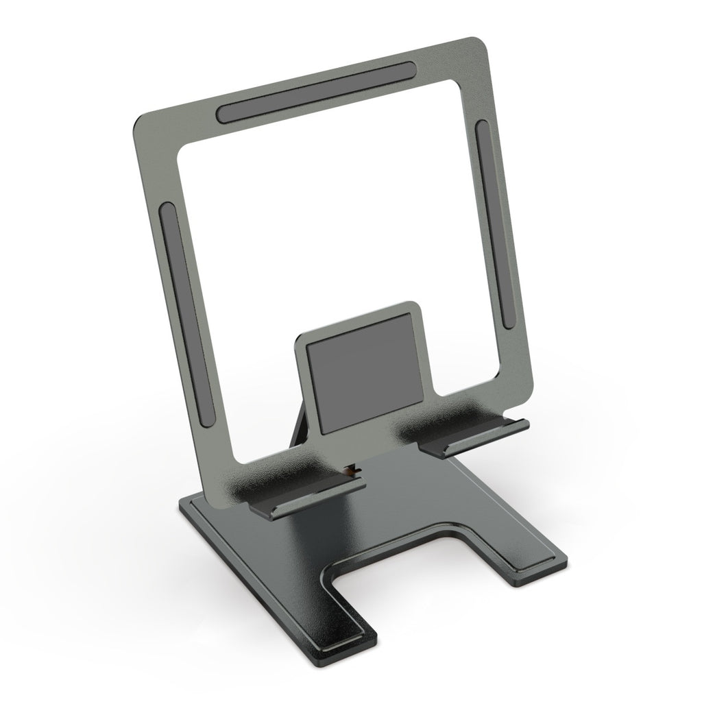 Support en métal rotatif pliable pour bureau plat