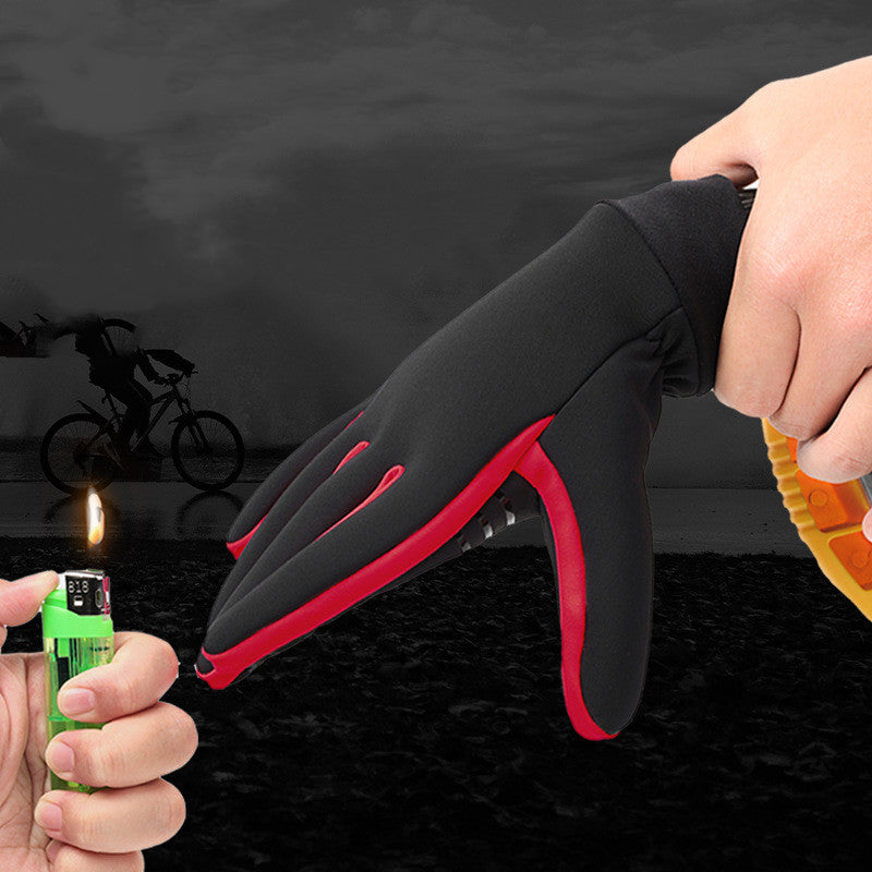 Gants de vélo avec doublure en polaire