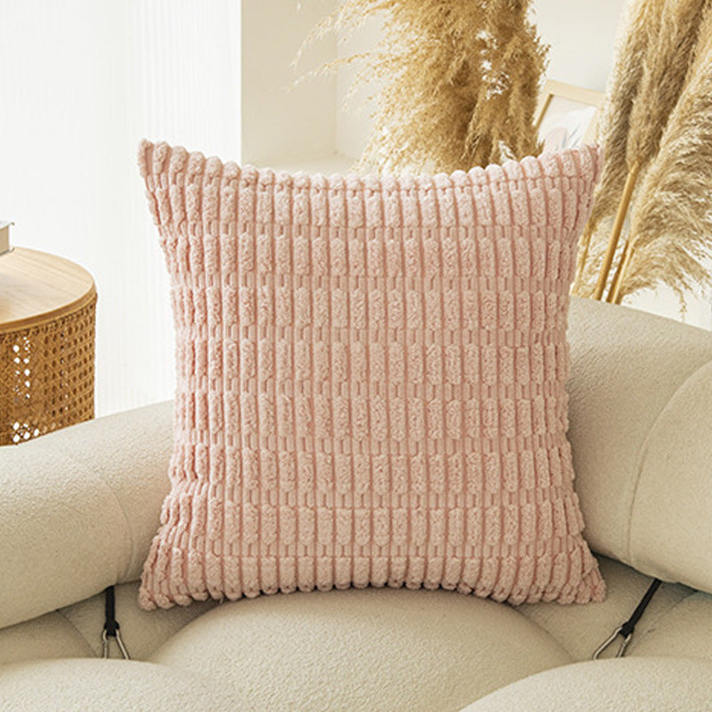 Moderne Minimalist Corduroy Couvercle de coussin de canapé en grain de blé
