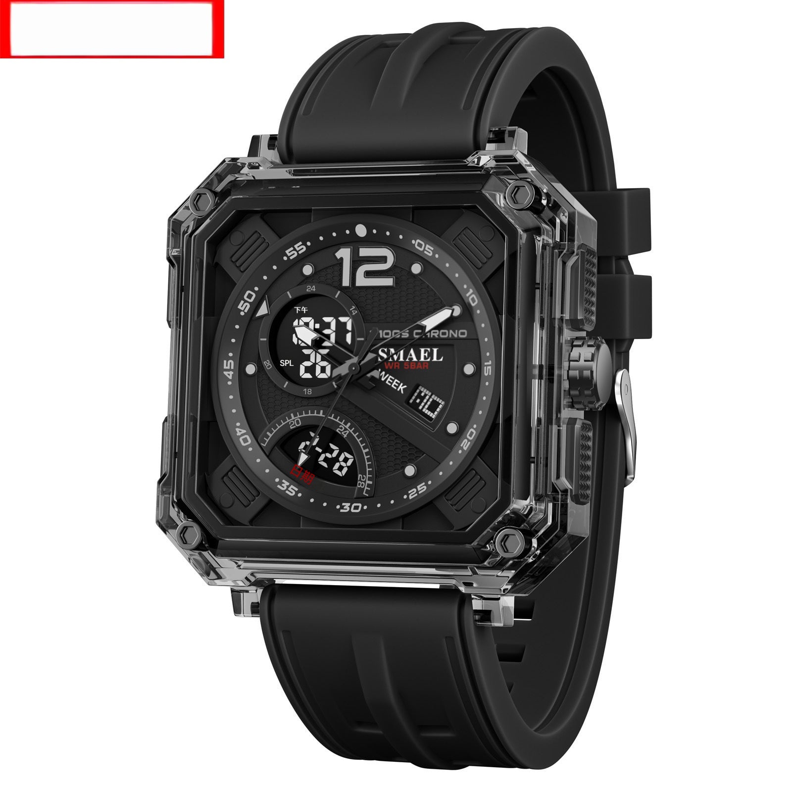 Montre électronique tendance homme mode avec chronométrage précis et conception fonctionnelle