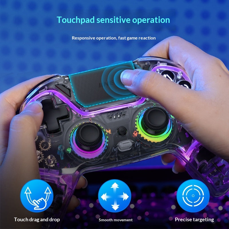Contrôleur de console de jeu transparent Bluetooth sans fil