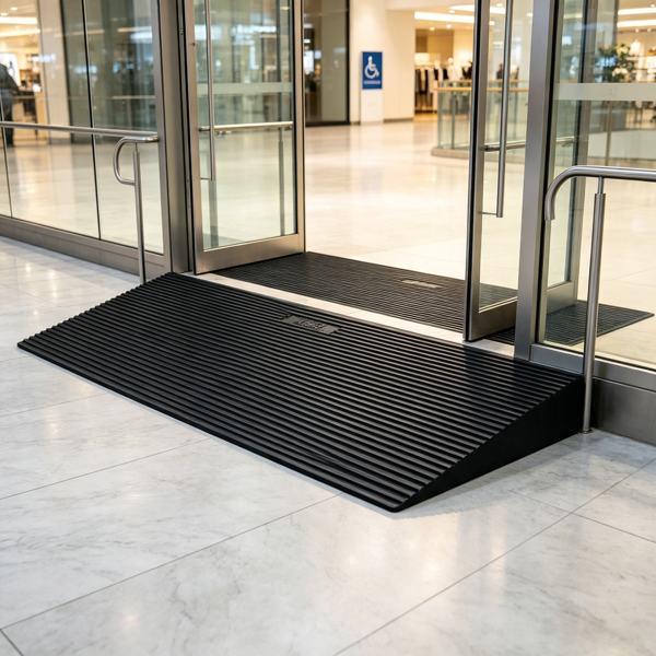 Seuil en caoutchouc large de 35,4 pouces
