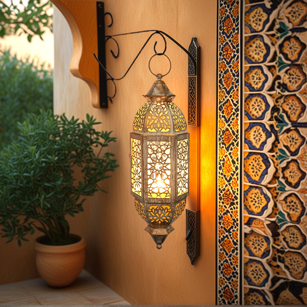 Porte-bougie vintage antique marocain