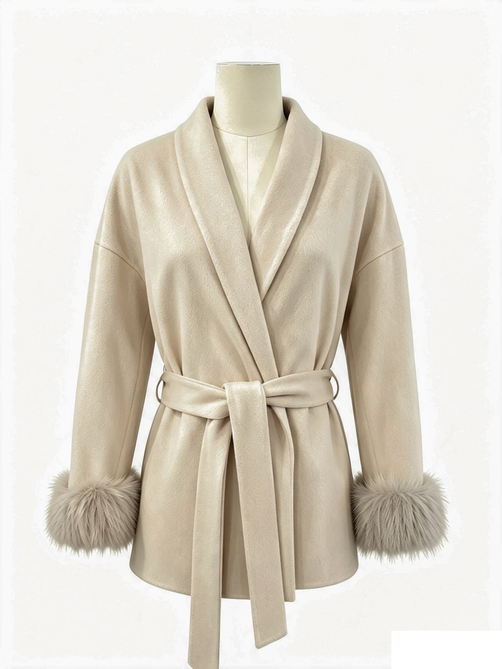 Automne Hiver Manteau de Woolen de style français