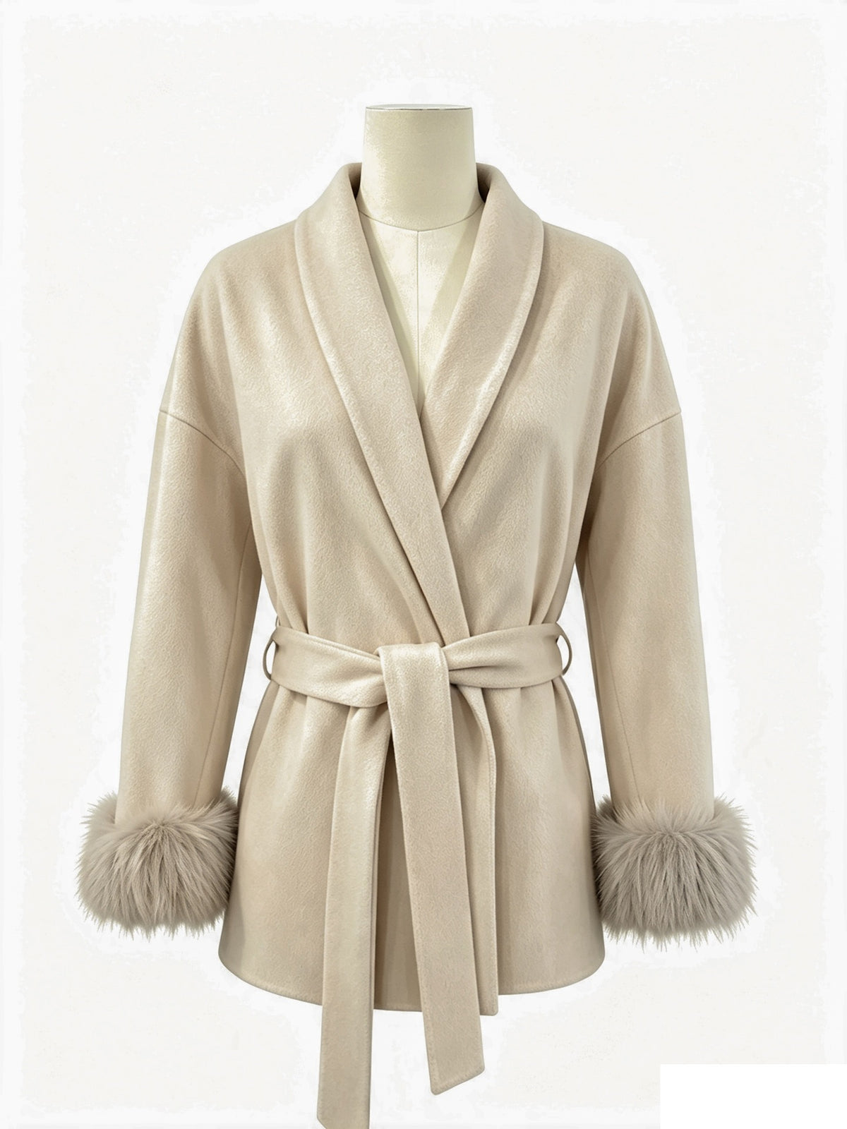 Automne Hiver Manteau de Woolen de style français