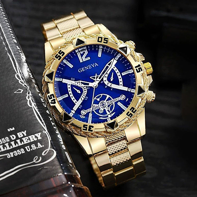 Montre mécanique Volkswagen entièrement automatique pour homme avec bracelet en acier