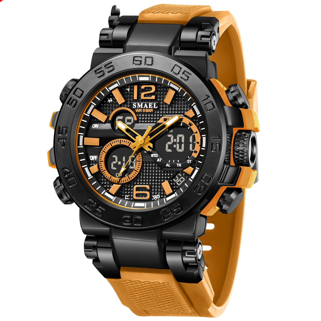 SMAEL Montre électronique Quartz pour hommes exquise et élégante