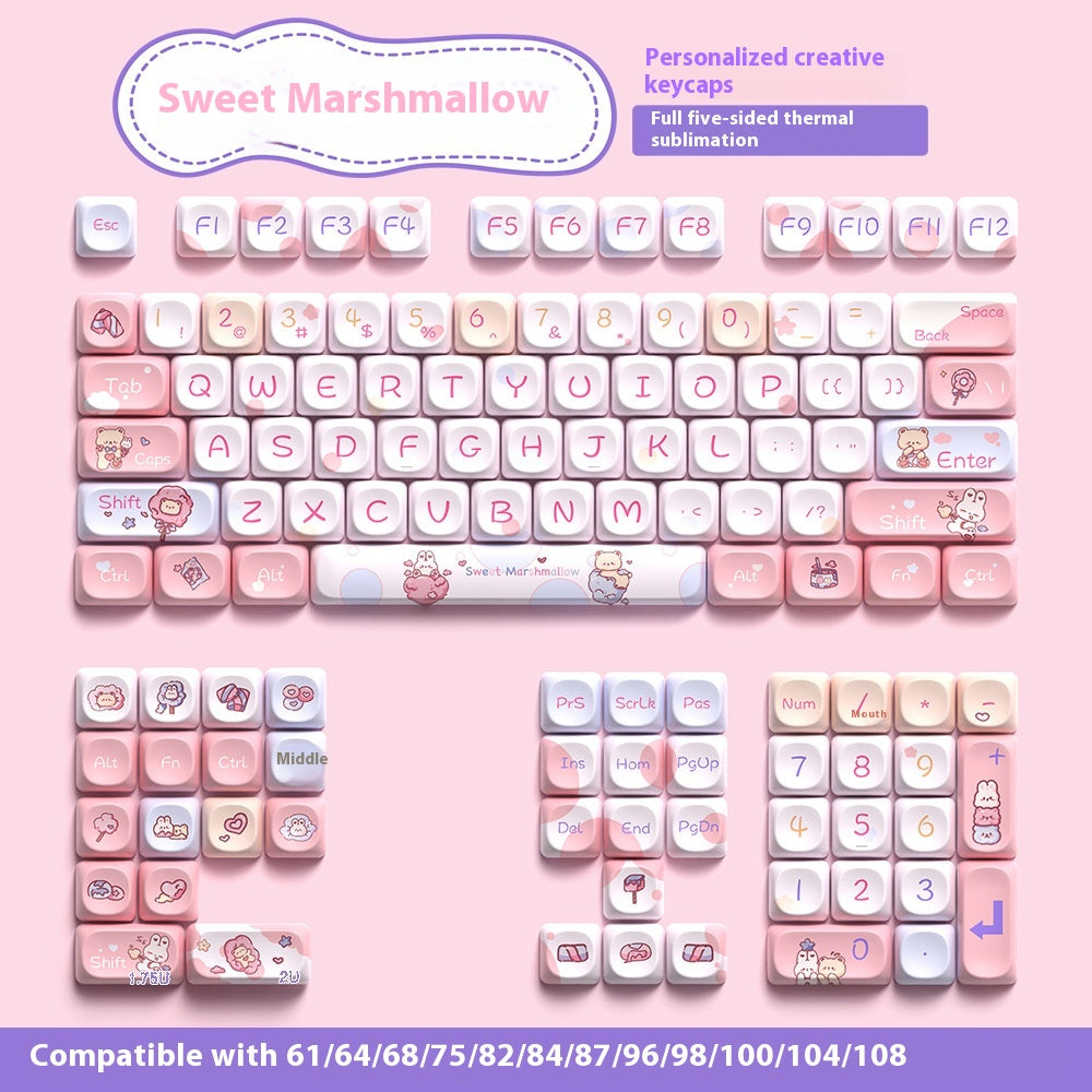Sweet Cotton Candy Original Cap clé Personnalité Fit Clavier mécanique