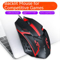 Wired Luminous Mouse USB Ordinateur de bureau RGB Notebook Office Jeu pas cher
