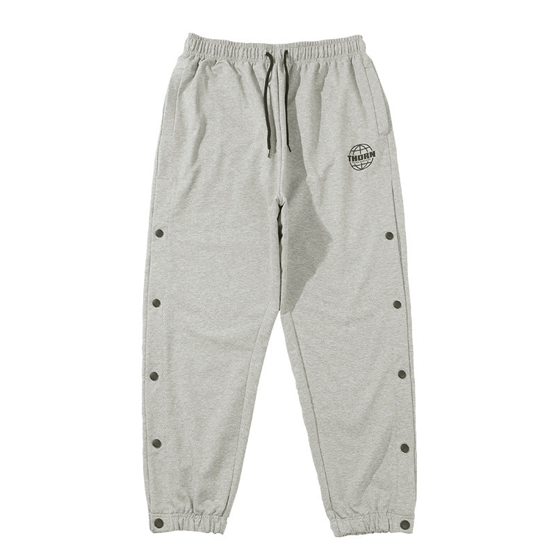Newport Style Hommes Automne et hiver Breasted Drape Casual Hommes pantalons de sport solitaires