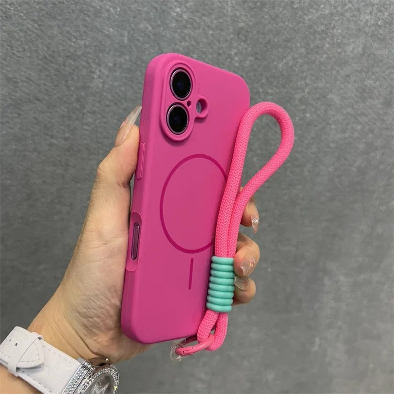 Boîtier de téléphone à aspiration magnétique en silicone