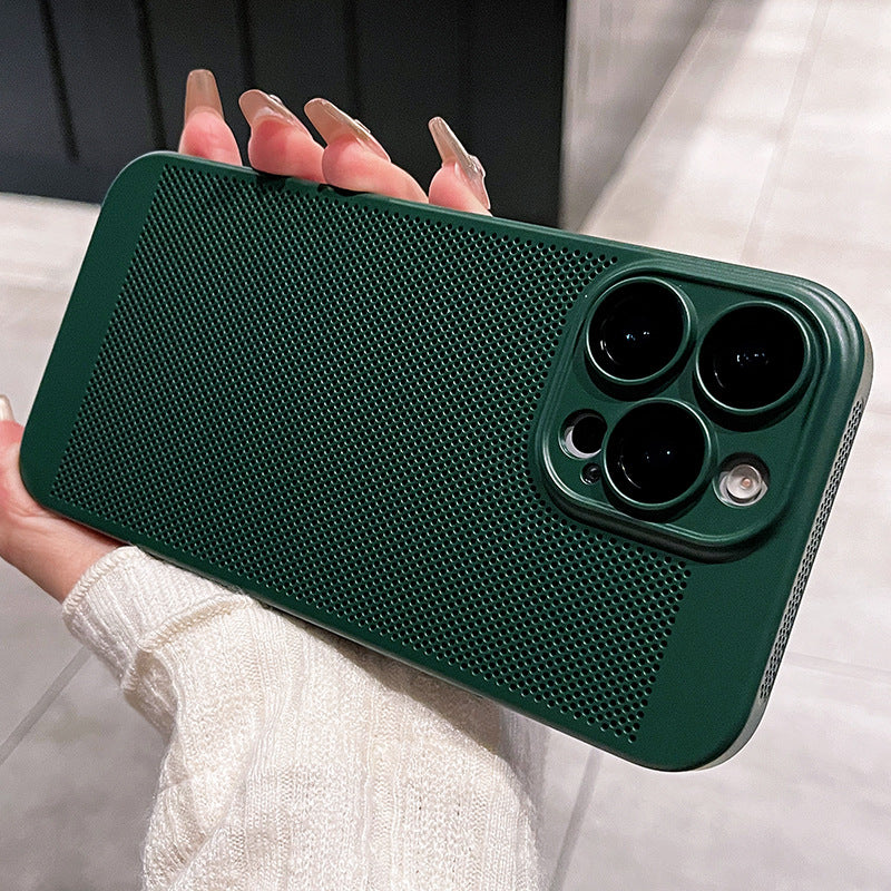 Étui de téléphone ultra-mince respirant avec protecteur de lentilles