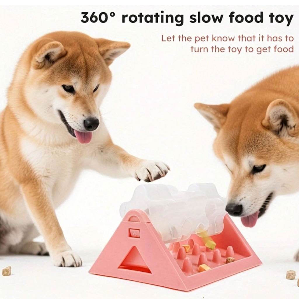 Puzzle Rotation Dog Bowl Slow Feeder Anti Bloat Gulp Plat interactif
