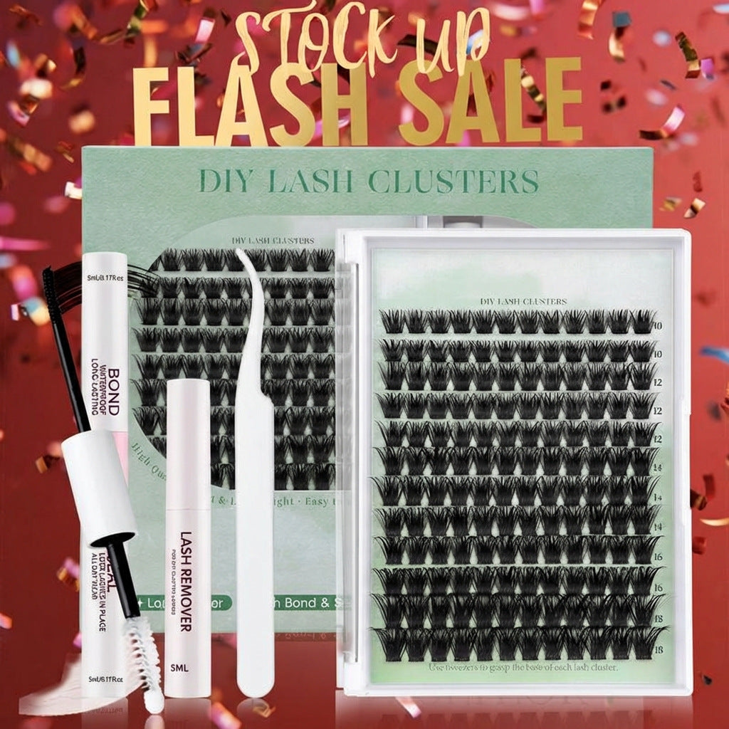 Kit de clusters bricolage Cils falsifiés volumineux