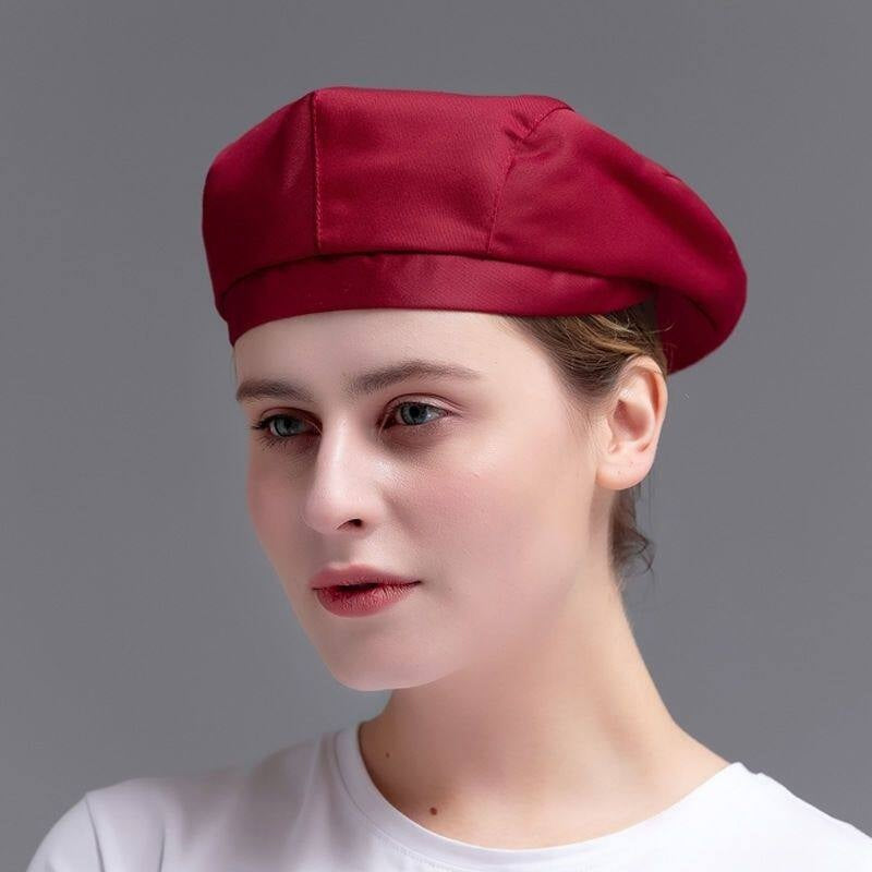 Beret de travail respirant pour le personnel de cuisine et salle à manger