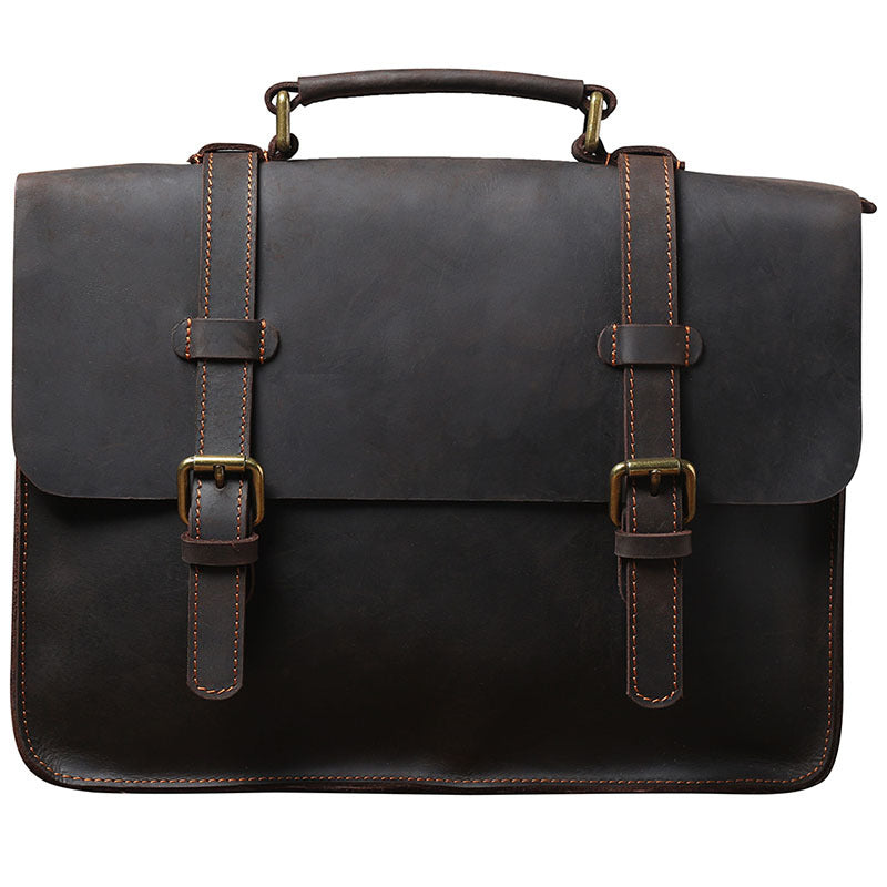 Sac à dos en cuir simple de première couche Sac à dos en cuir pour hommes et femmes