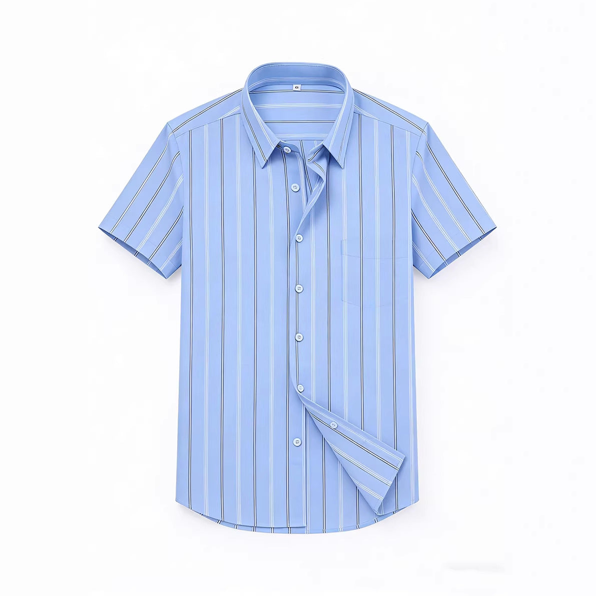 Chemise à rayures en coton casual pour hommes