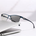 Demi-cadre d'affaires Photosensible couleur changer Multifocal lues
