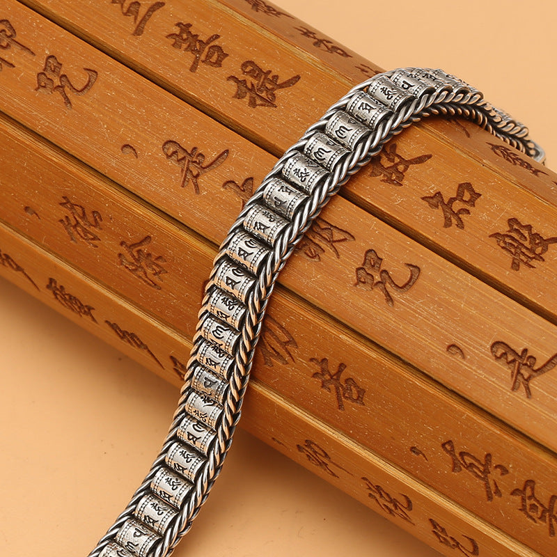 Bracelet mantra tissé à la main pour hommes