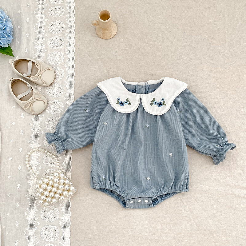 Romper à manches longues de style occidental pour bébé fille