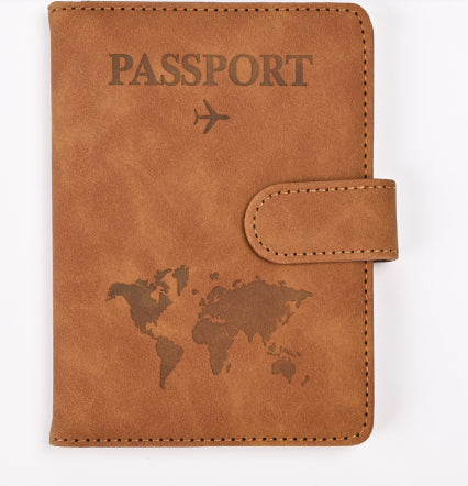 Carte de l'étui en cuir Porte-passeport Porte-cartes International Sac Organisateur