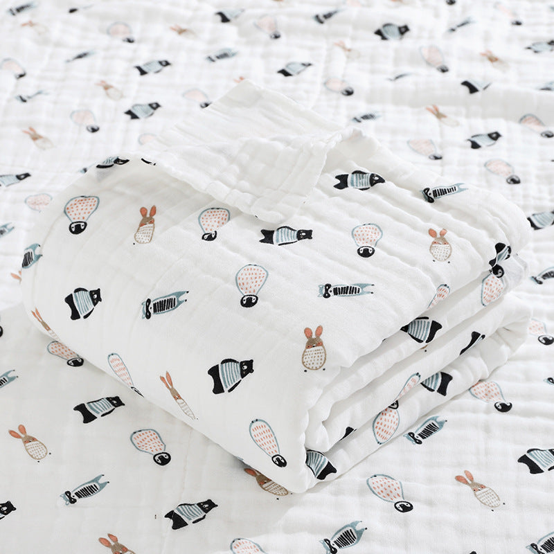 Classe A pour enfants Serviette de bain en mousseline de coton pur