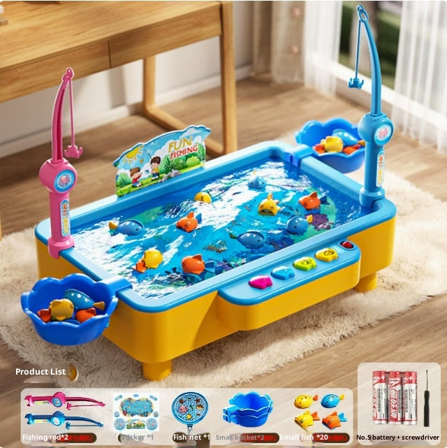 Ensemble de jouets de pêche magnétique électrique