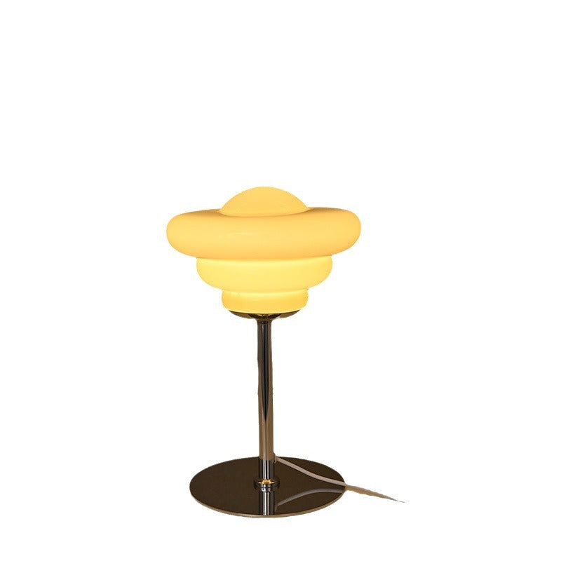 Lampe de table de comptoir de chevet mi-ancienne