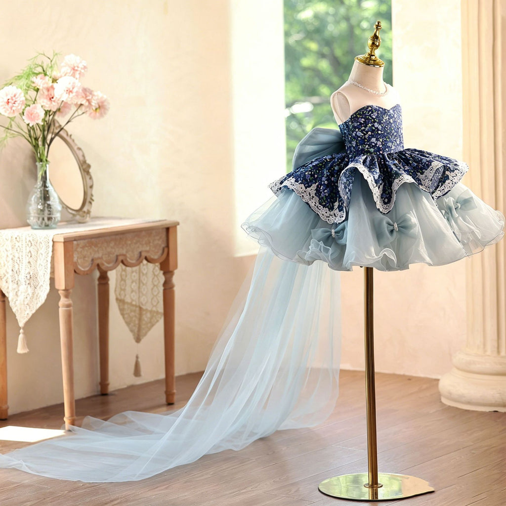 Robe princesse haut de gamme de style français pour enfants