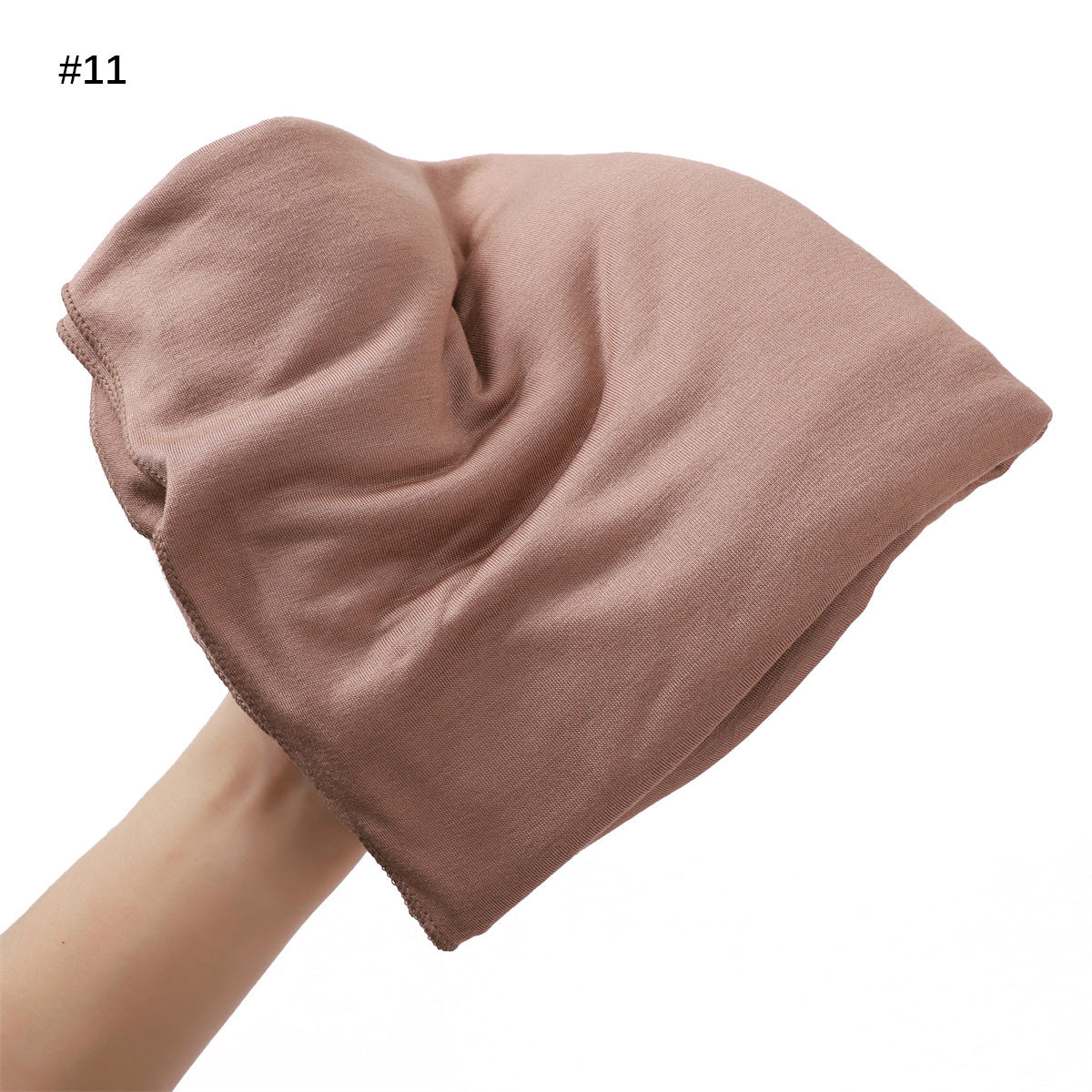 Sweatband modal de grande taille monocolore Mercerized Coton Turban Headcarf
