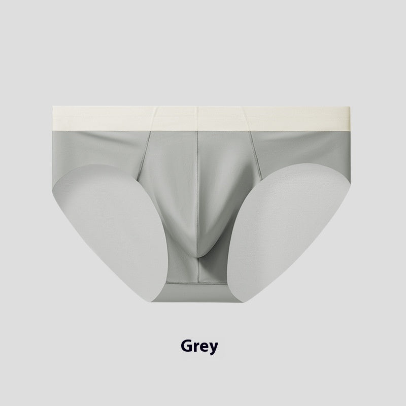 L'été Ice Silk Sous-vêtements pour hommes Nylon Une couche Crotch Respirant Mince