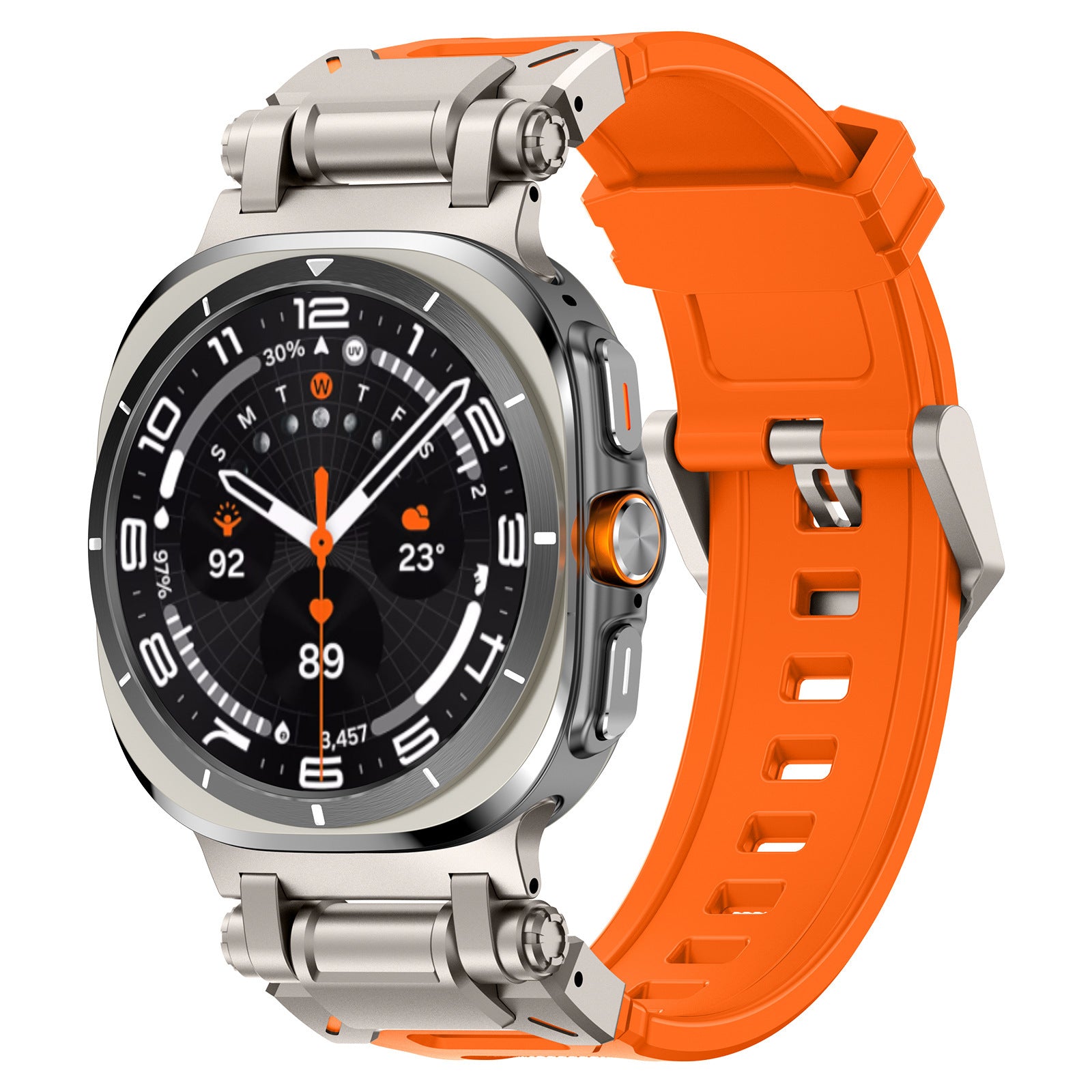 Applicable à 7 Génération Ultra Watch Mecha Style TPU Silicone Explorer Strap