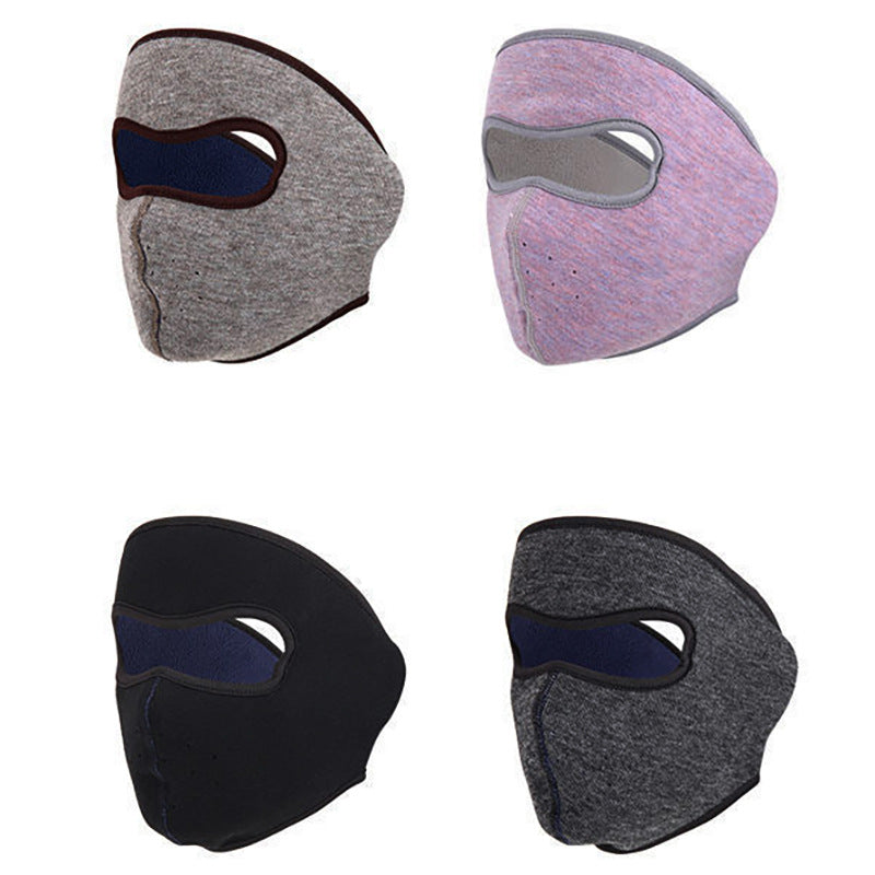 Velvet Respirant Cold Proof Et Masque du visage d'équitation anti-poussière