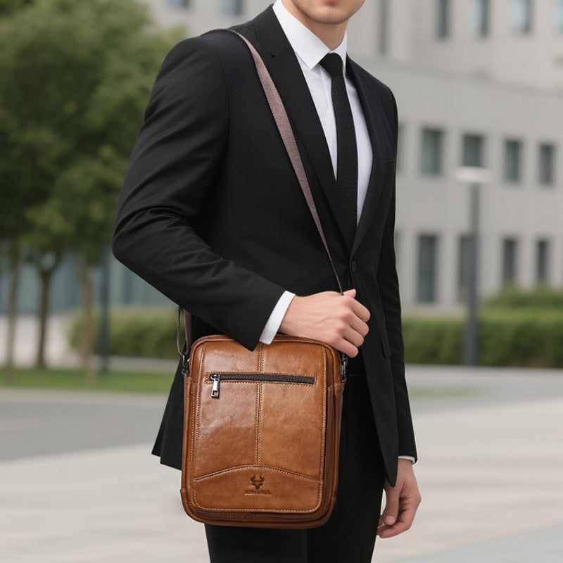 Véritable sac en cuir casual sac de cowhide