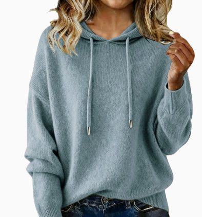 Pull à capuche élastique à capuche souple et souple de couleur solide mode avec capot