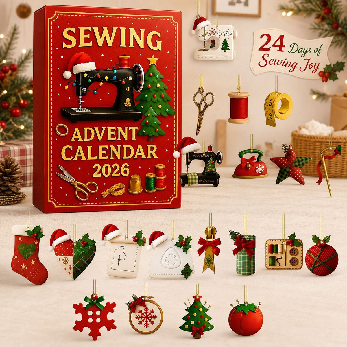 Calendrier Boîte aveugle Décoration d'arbre de Noël