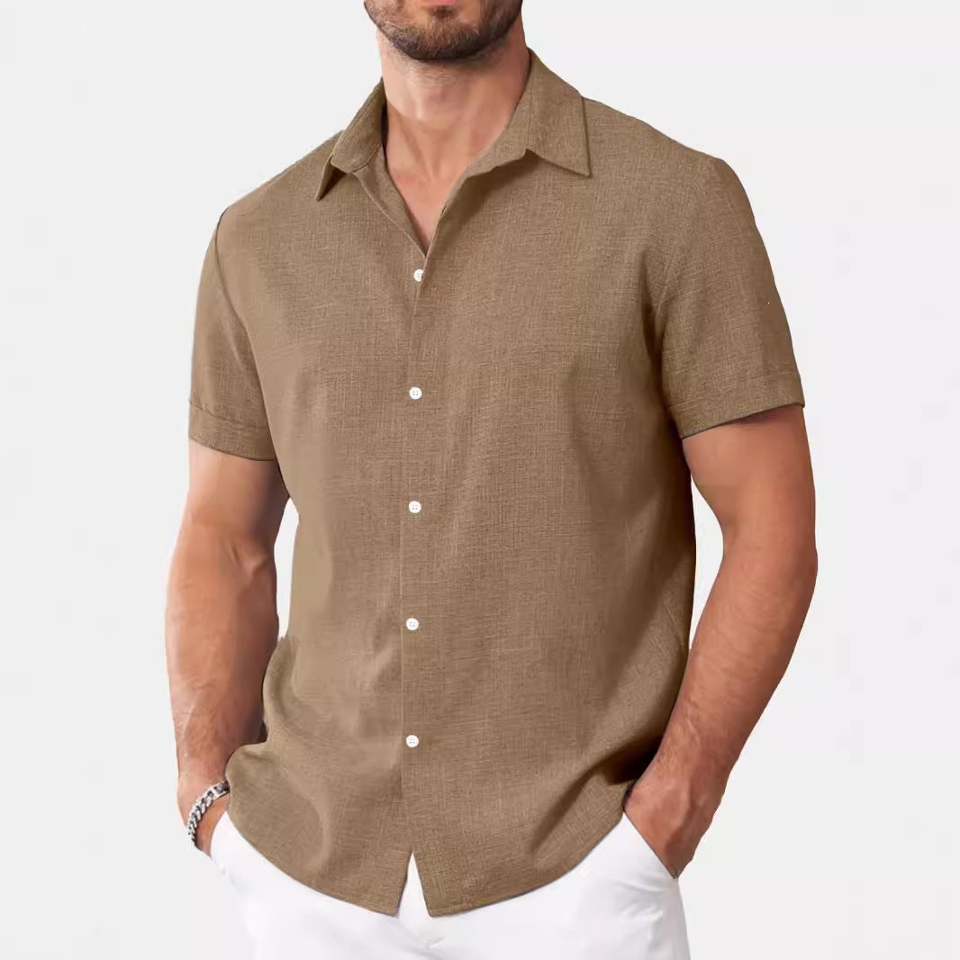 Chemise casual imprimé à manches courtes pour hommes