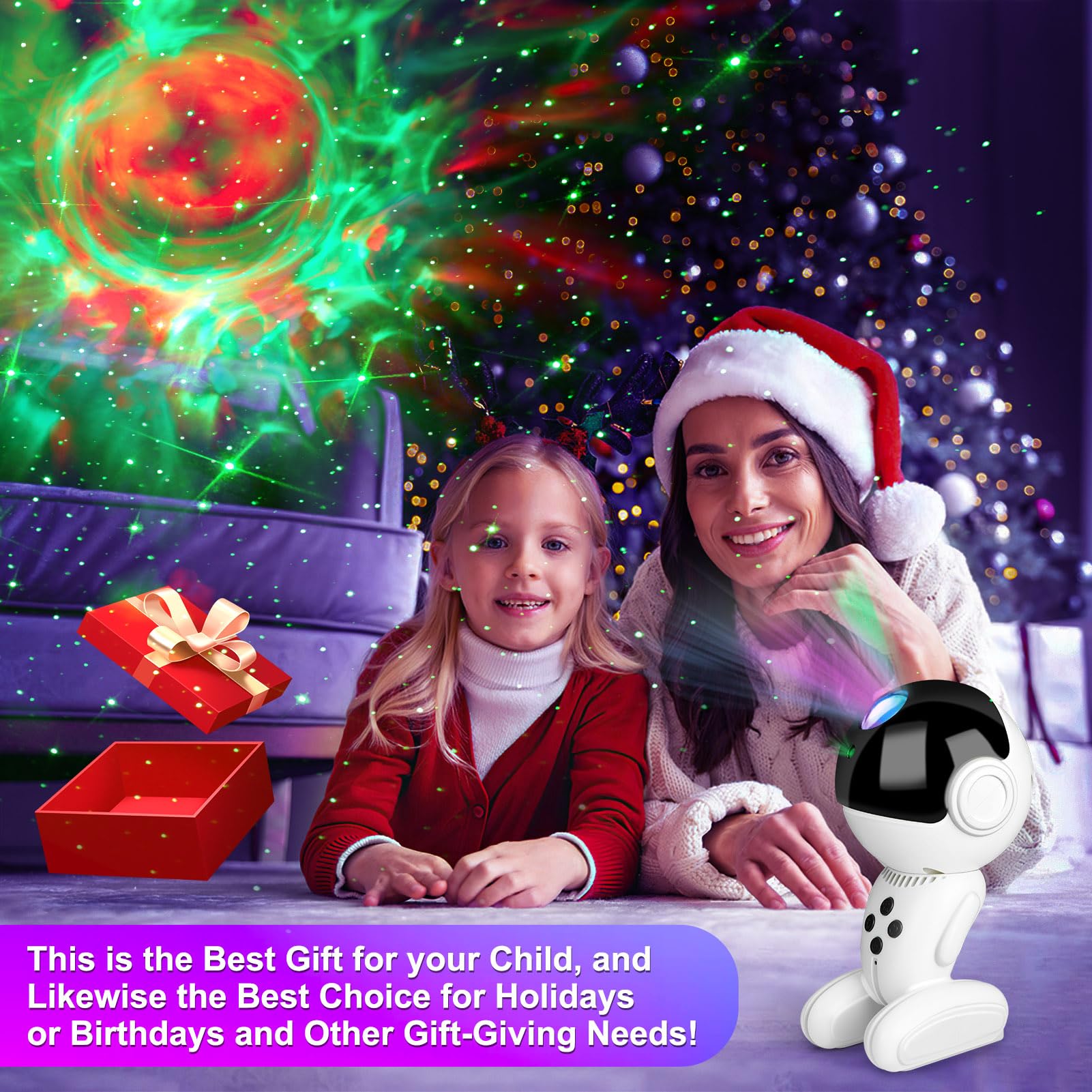 Astronaute Galaxy Night Light