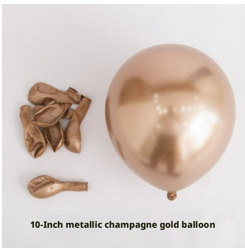 Ballon de mariage-Champagne Metal-10 "-10 pcs-Bag
