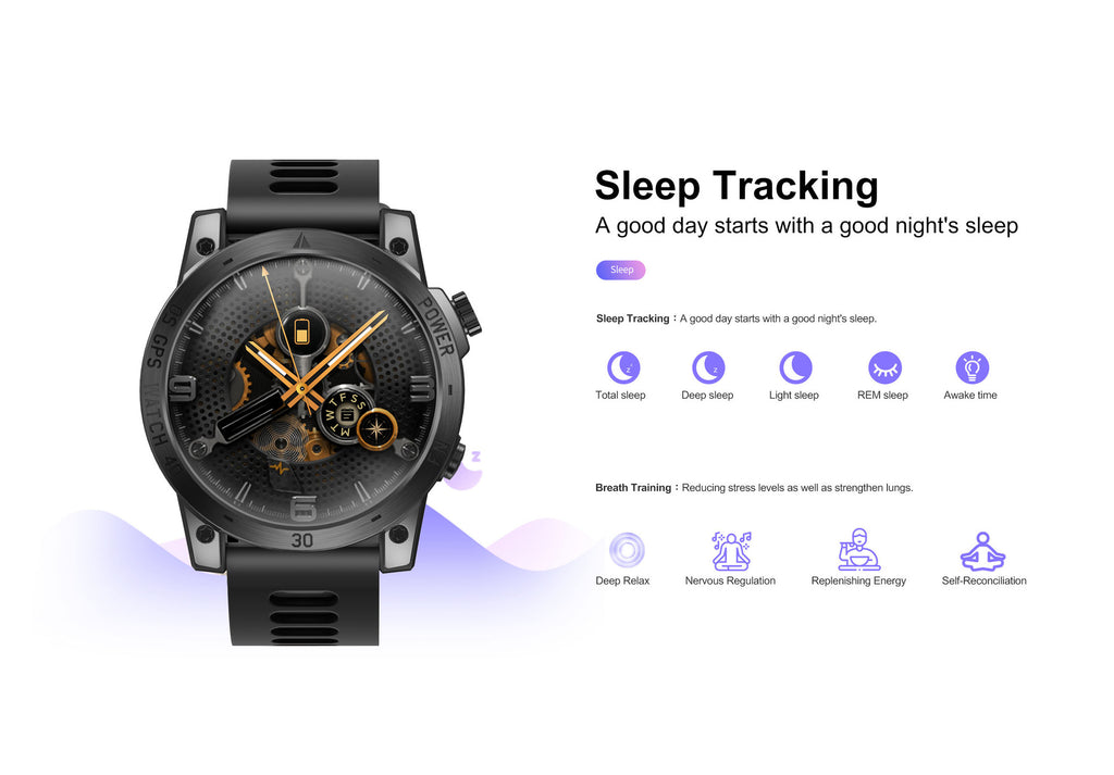 Montre GPS de sport de plein air 143 pouces