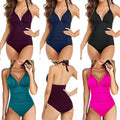 Maillot de bain en une seule pièce sans arrière, multicolore