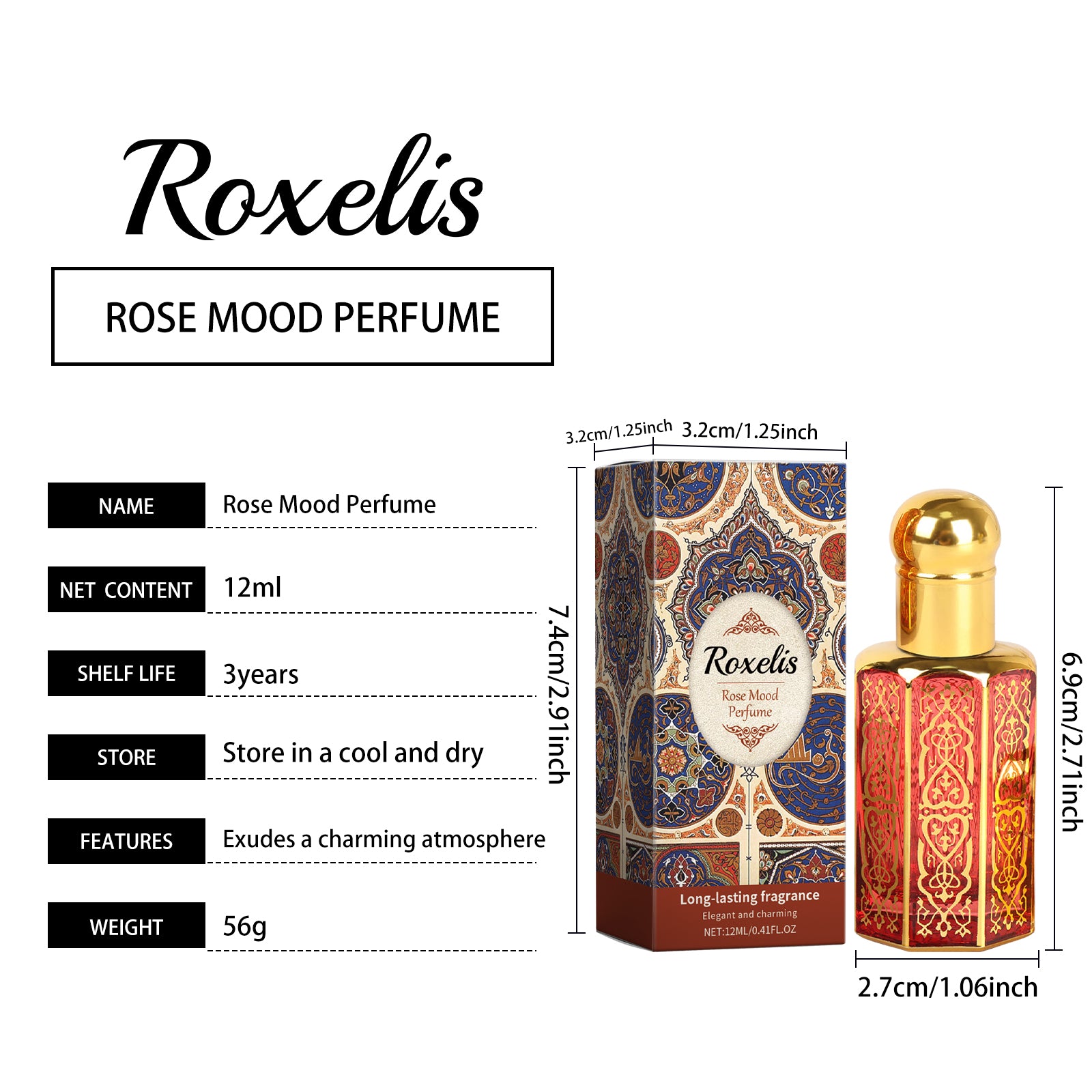 Rouleaux arabes sur l'huile de parfum