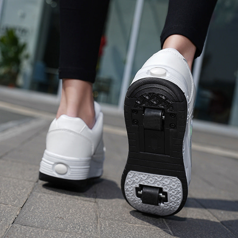 Girls' and Boys' Fashion Sports Two-Wheel Storm Shoes