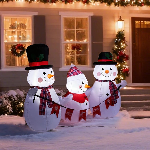 6.2FT Décoration gonflable de Noël éclairé