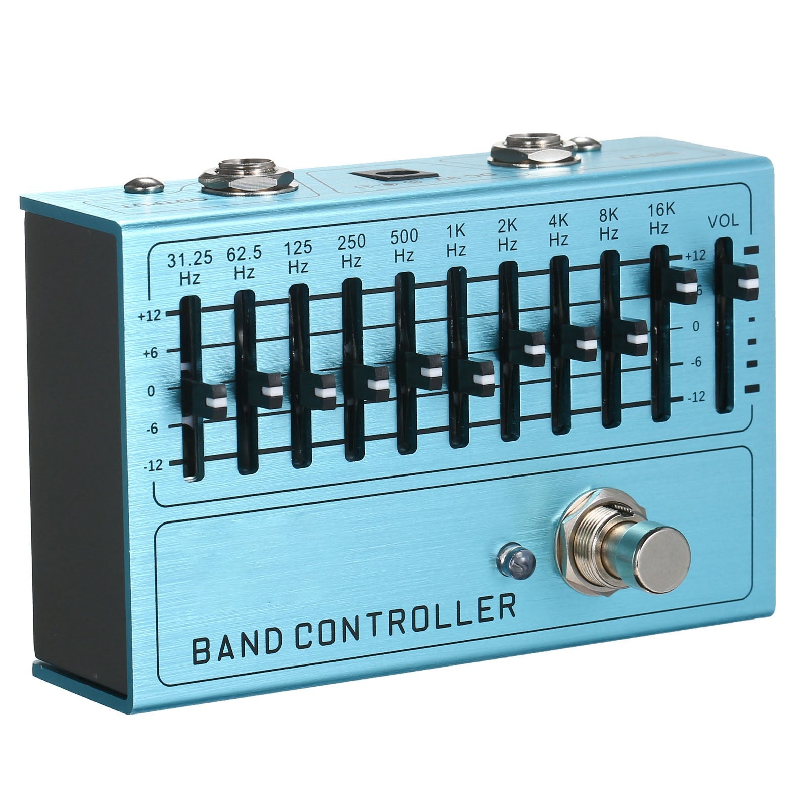 10 Band EQ Guitar Effect Pedal Mini Guitar Equalizer avec Vrai Bypass pour Guitar Bass Alum