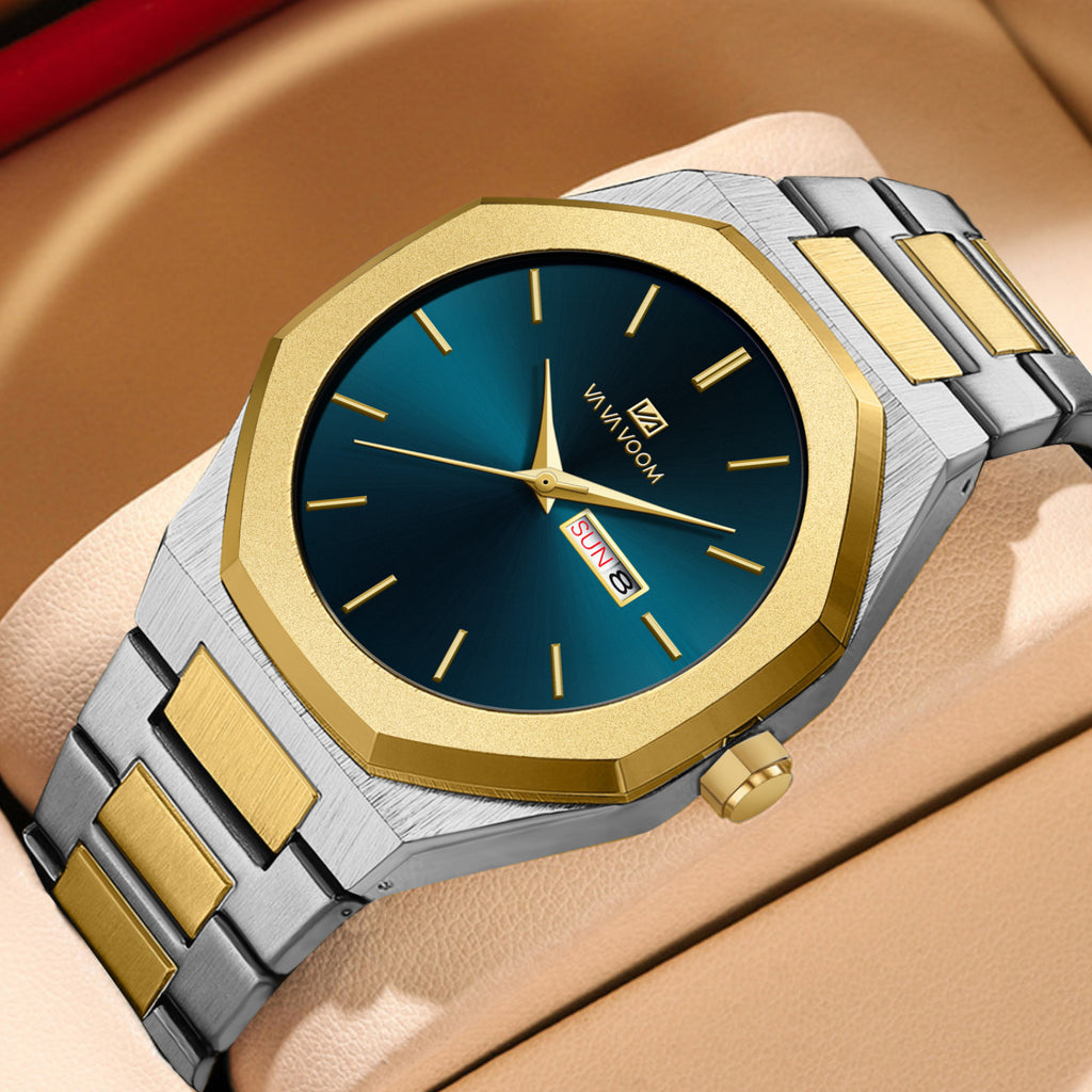 Montre homme en acier casual Business-Chain