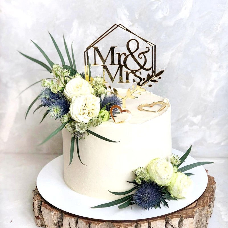 Proposition de mariage d'amour Insertion de gâteau acrylique