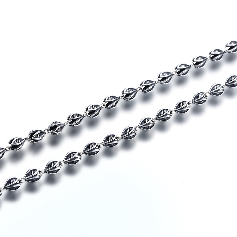 Collier Bud en forme de croix Style Chunky pour les femmes